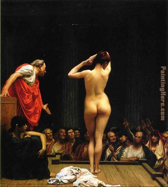 Selling Slaves in Rome painting - Jean-Leon Gerome Selling Slaves in Rome art painting